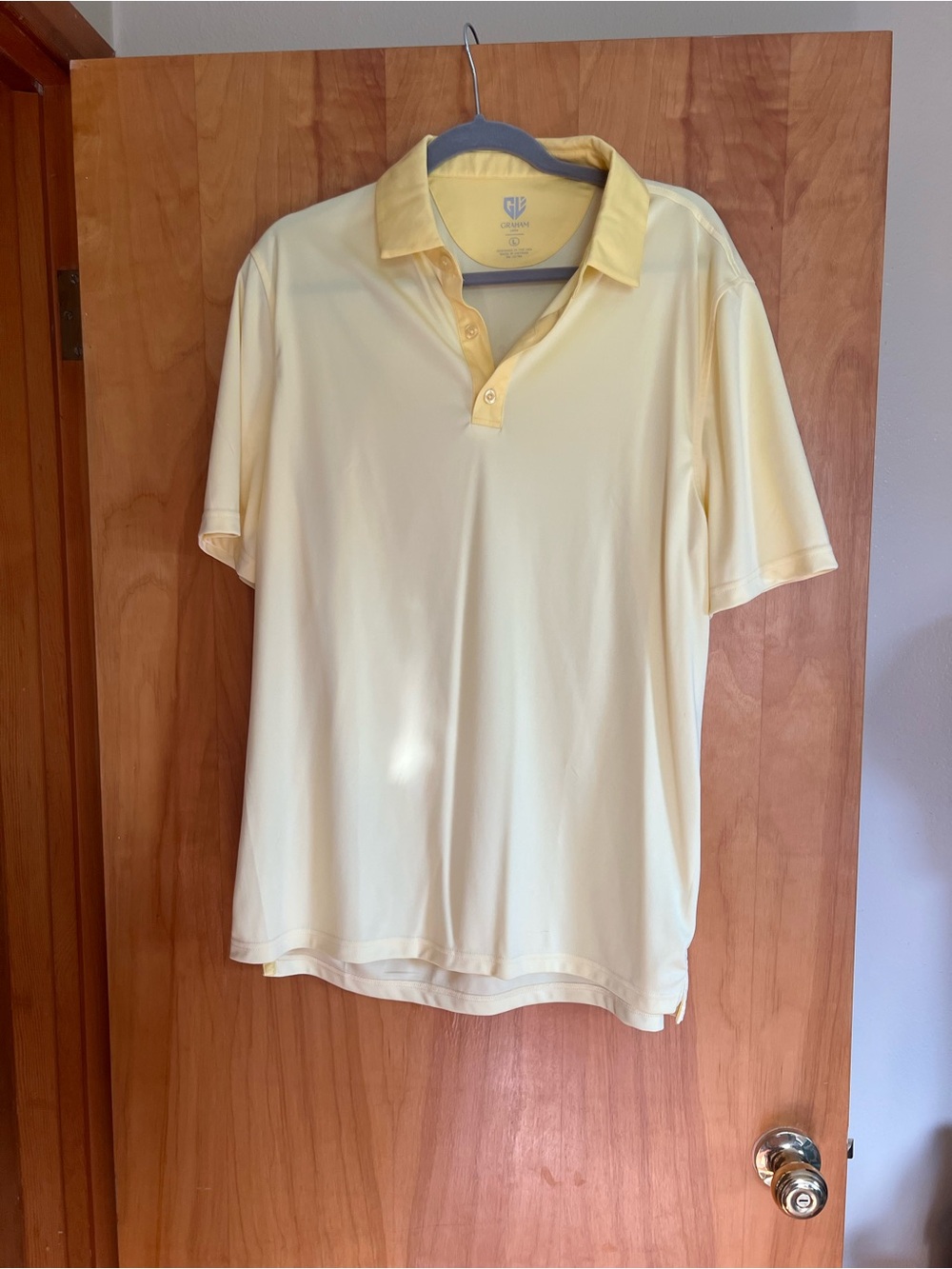 Men's Pale Yellow Performance Polo Shirt by Greg Norman